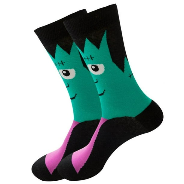 Stylish Women Halloween Pumpkin Splicing Long Socks Stocking Ankle High Socks Stylish Women Halloween Pumpkin Splicing Long Socks Stocking Ankle High Socks